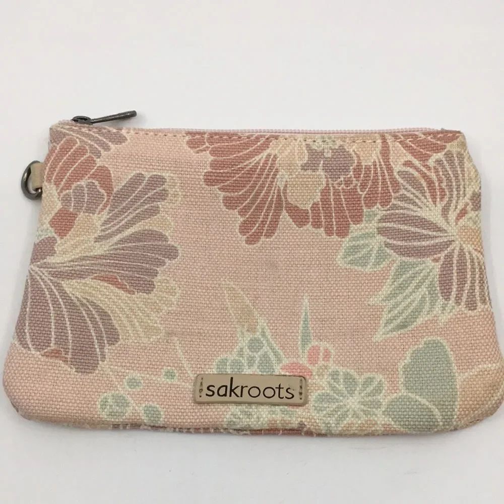 Sakroots Zipper Canvas Floral Pouch
